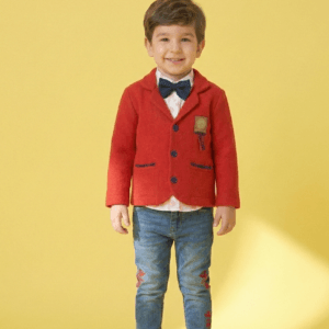 The Gentry Elite Blazer & Denim Bowtie Set