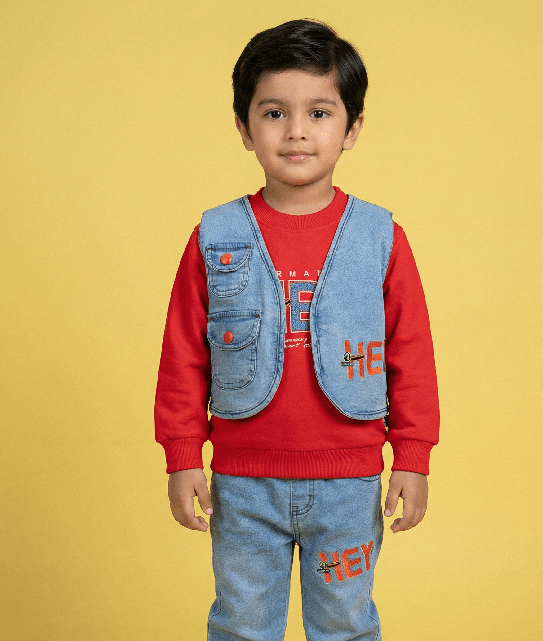 The HEY Urban 2.5-Piece Denim Vest Set - Image 2