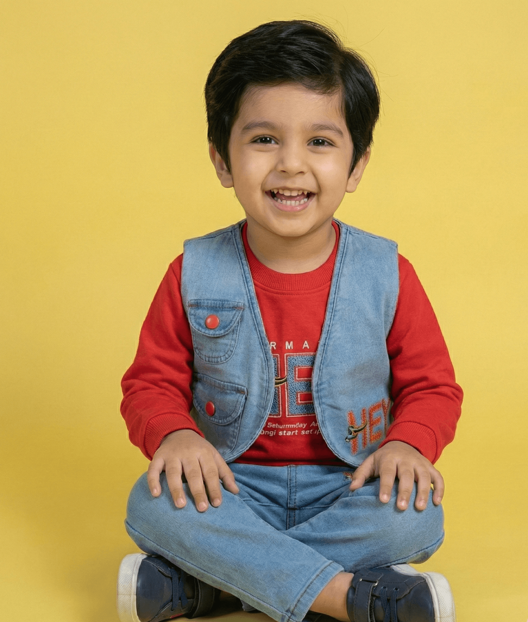 The HEY Urban 2.5-Piece Denim Vest Set - Image 4