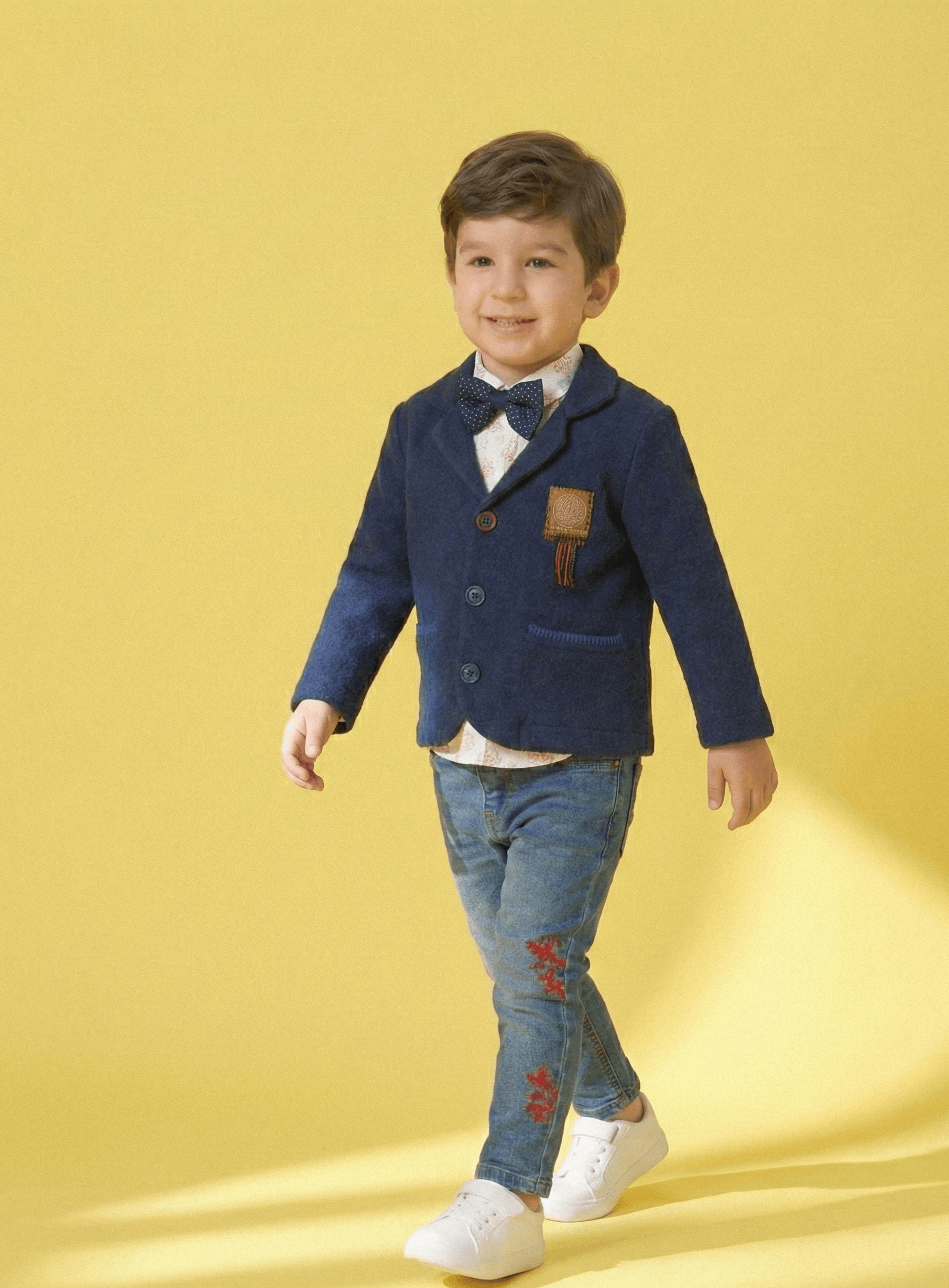 The Gentry Elite Blazer & Denim Bowtie Set - Image 9