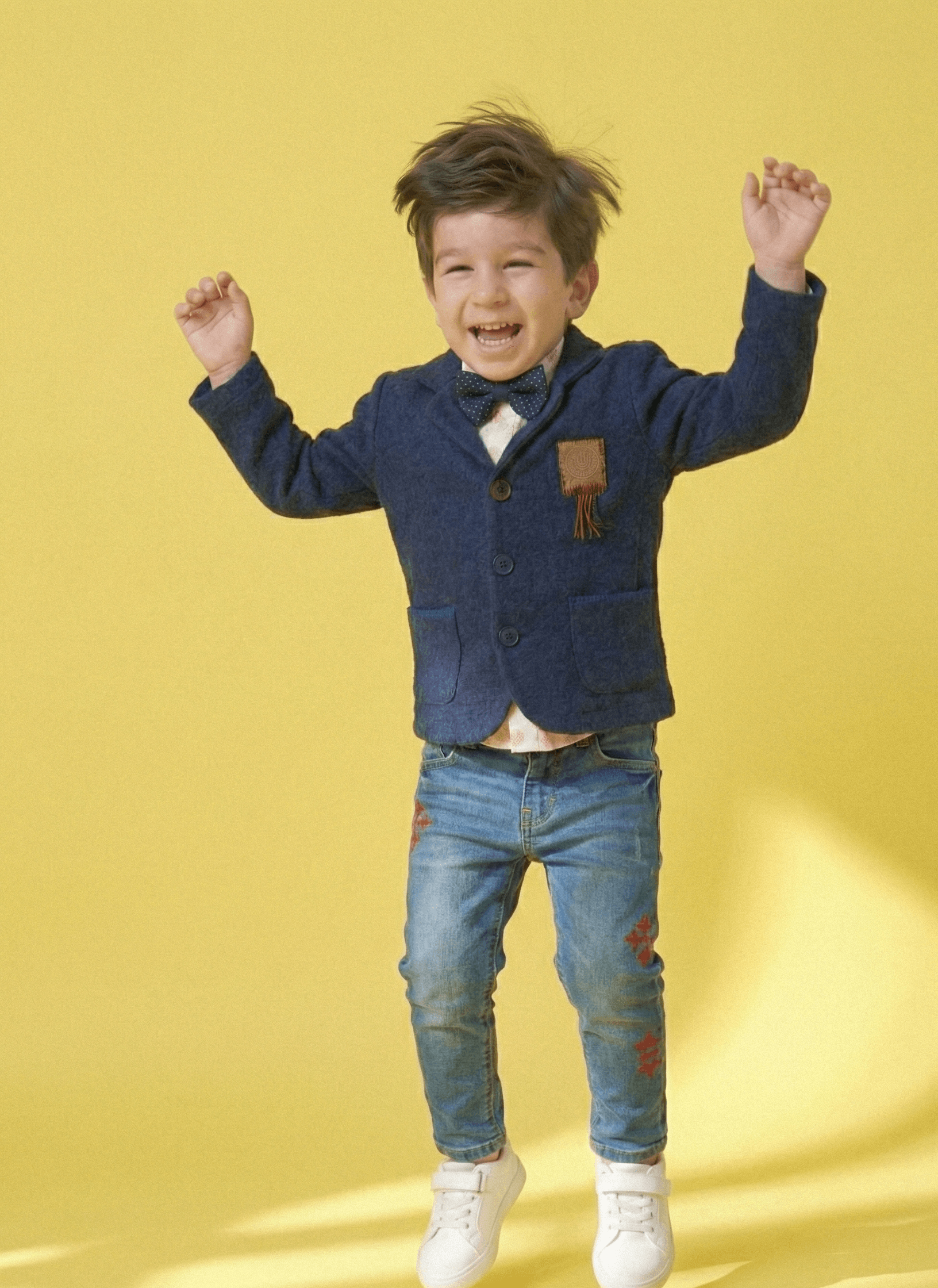 The Gentry Elite Blazer & Denim Bowtie Set - Image 7