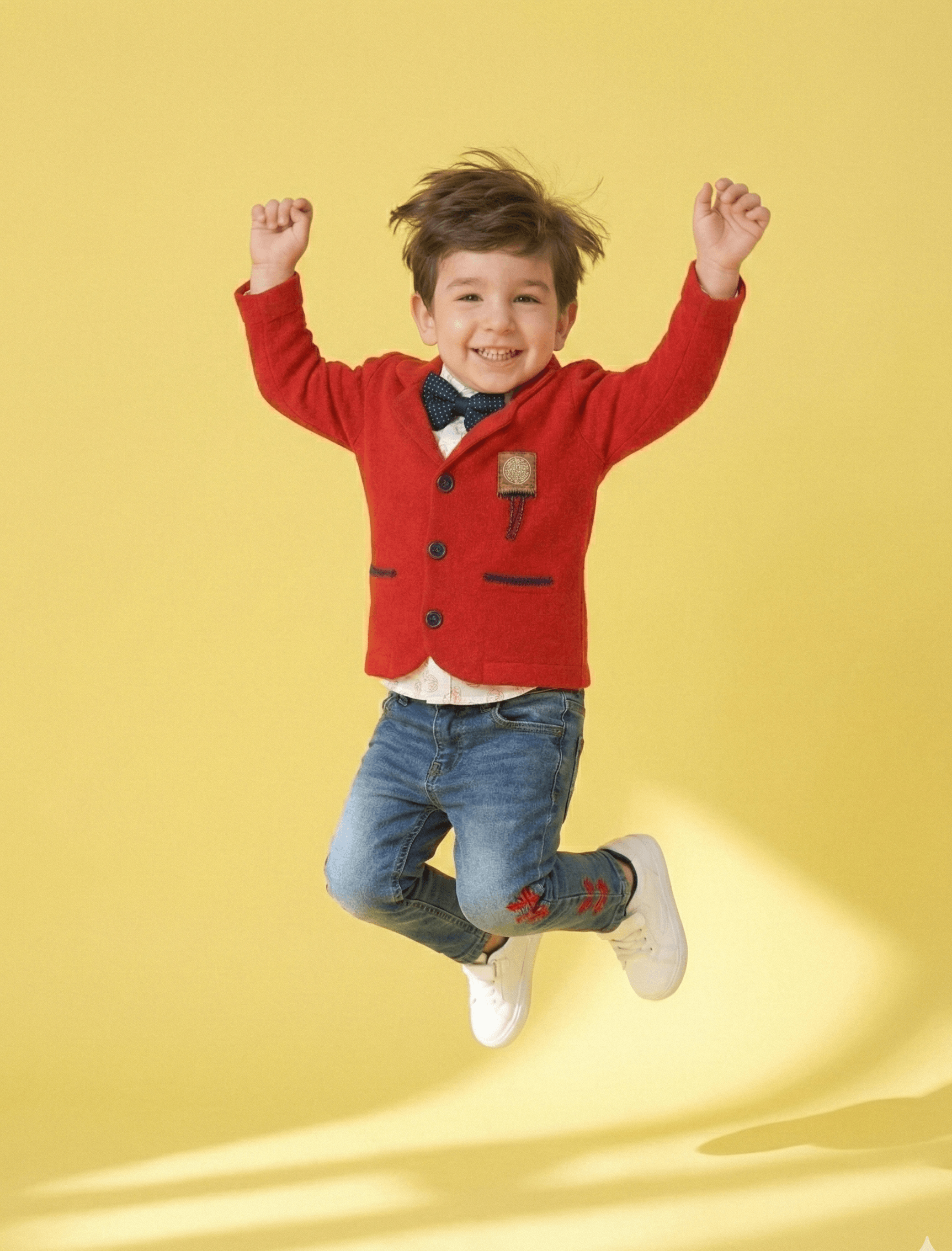 The Gentry Elite Blazer & Denim Bowtie Set - Image 8