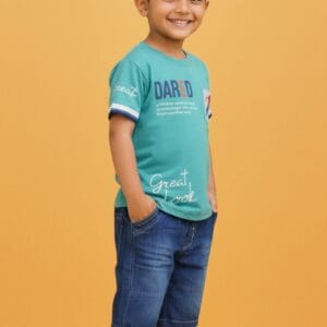 Boys DARED Graphic Tee & Denim Short Set