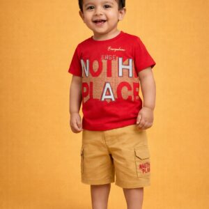Boys' "Another Place" Graphic Tee & Cargo Short Set 1 to 4 Years