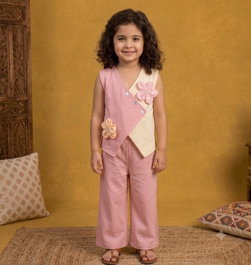 Aesthetic 2-Piece Coord Set for 2 to 5 Years Girls